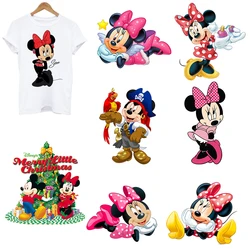 Mickey Minnie Mouse Iron on Patches for Clothing Heat-adhesive Patches for Clothes Sweatshirt Hoodies Boys and Girls Clothing