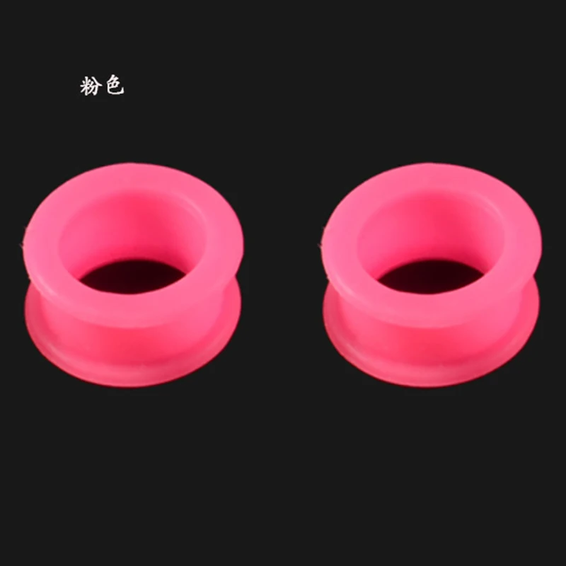 1 Pair Ear Plugs and Tunnels Thin Flexible Silicone Ear Gauges Stretch Marks for Tunnels 3-20mm Hollow Ear Dilations Earlets