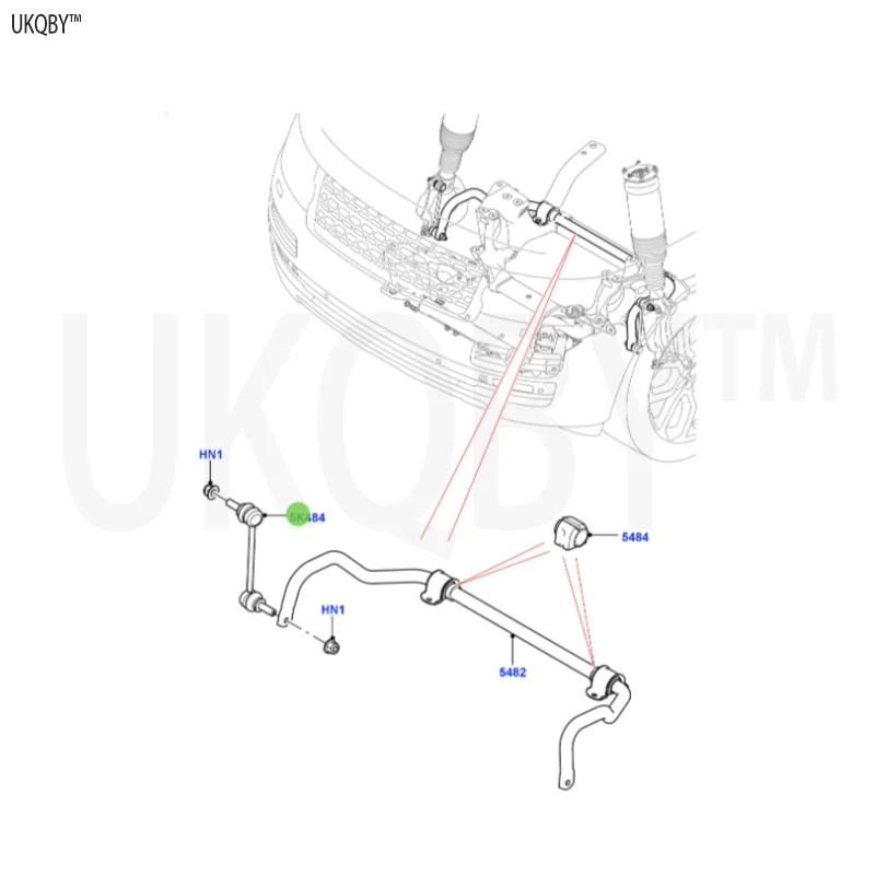 The fifth generation La nd Ro v er Di sco ve ry 2017 LR035489 connecting rod