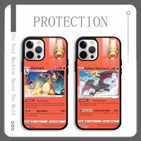 Charizard Card Introduction Phone Case For IPhone 16 15 14 13 12 11 Pro Xs Max Mini Plus Celulares Hard Funda