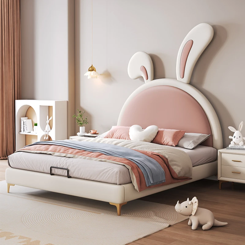 

Princess Luxury Children Beds Solid Wood Modern King Size Loft Children Beds Toddler Floor Kinder Bett Bedroom Furniture SR50CB