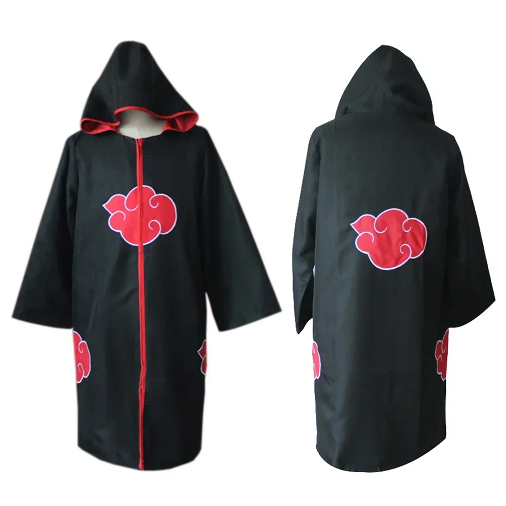 Costume de Cosplay Ninja Anime Hokage Akatsuki, cape avec bandeau, Pain Uchiha Itachi Sasuke Sasori Kakuzu, vêtements view 3