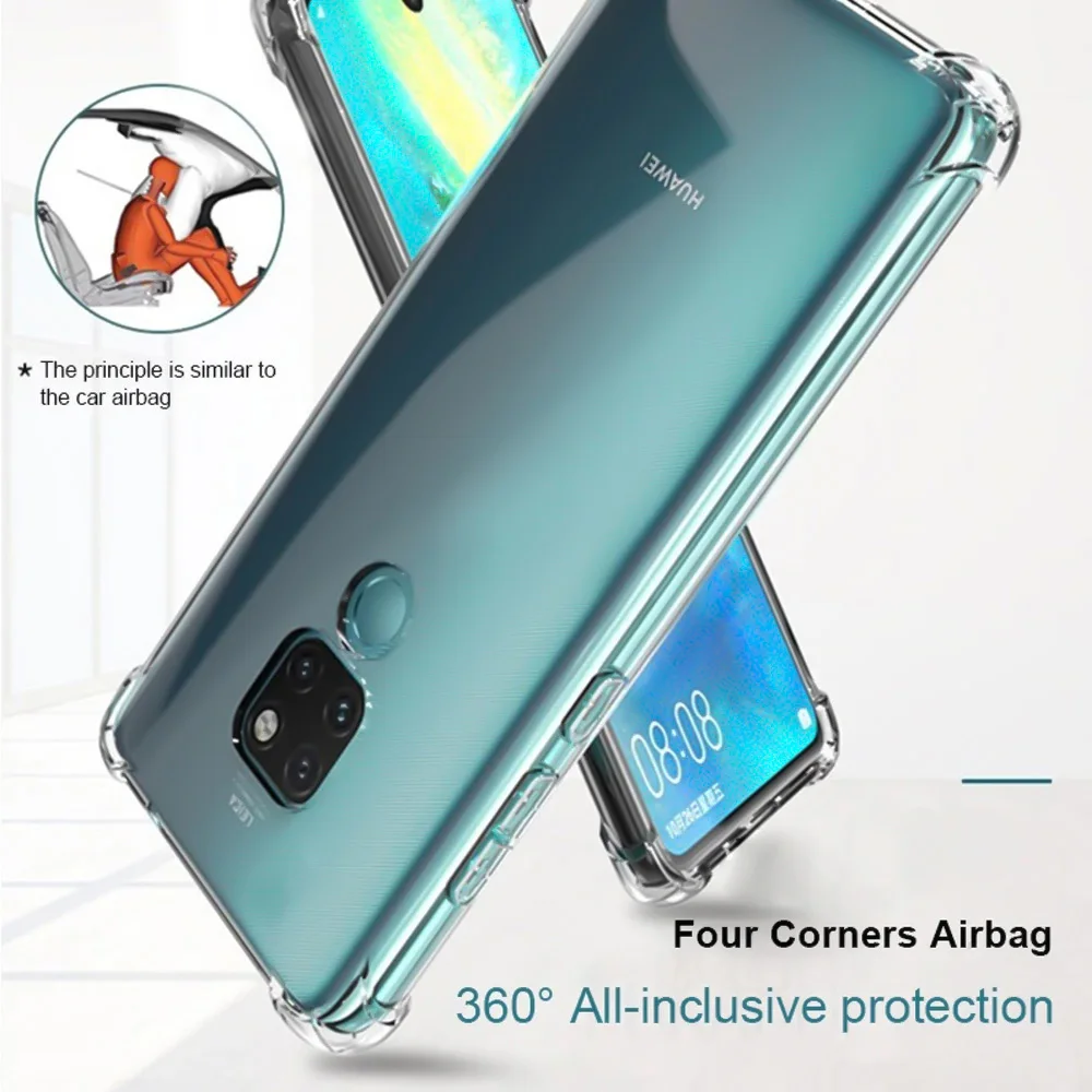 Für Huawei P30 Pro P20 Lite Dicke Stoßfest Abdeckung Für Huawei P30 Lite Nova 5T Transparente Fällen – Detail 6