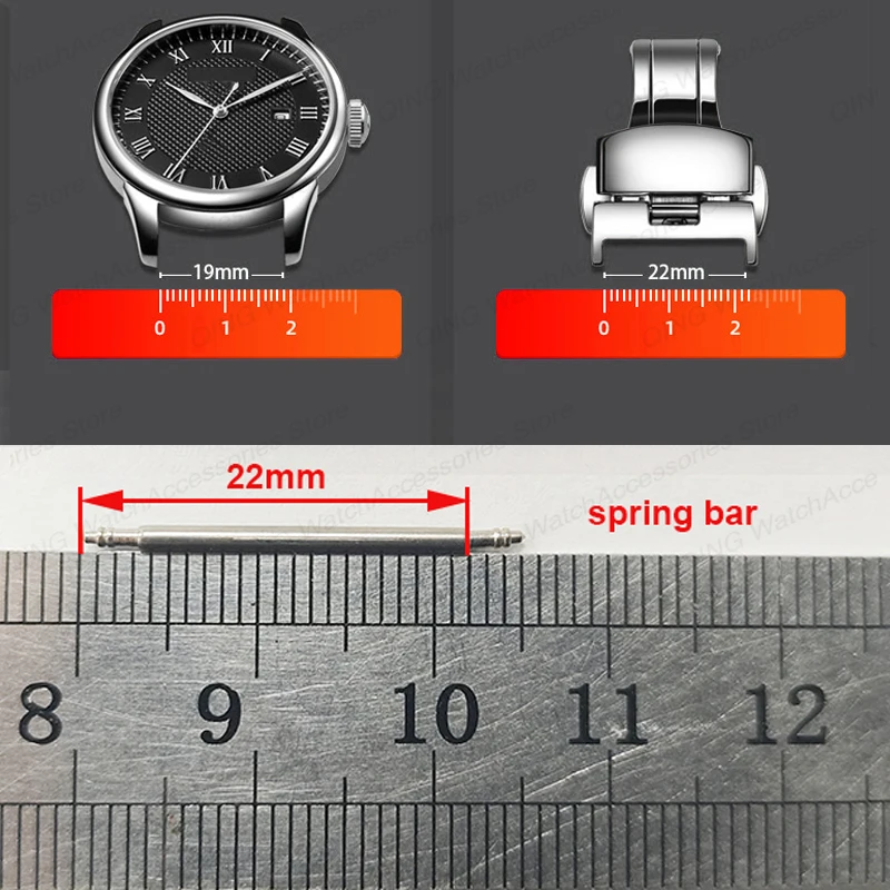 Fat Strong Spring Bars for Rolex Water Ghost 1.5mm 1.8mm 2.0mm Diameter 316L Stainless Steel Durable Link Pin 19.5 20.5 21.5mm