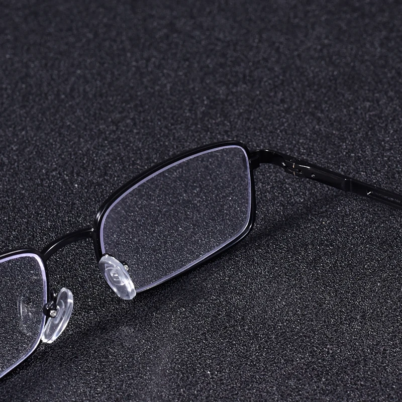 Vintage Quadratische Lesebrille Rahmen Metall Männer Mode Klassische Business Brillen Blau Licht Blockieren Klare Linse +75 + 125 + 2 – Detail 24