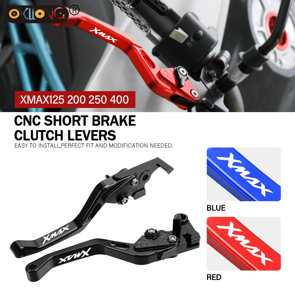 

CNC Aluminum Motorcycle Short Brake Clutch Levers Accessories Parts For YAMAHA X-MAX XMAX 125 200 250 400 All Years