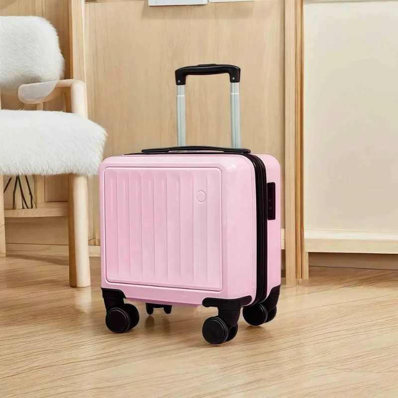 18in ABS Lightweight Carry-on Luggage Waterproof Universal Spinner Wheel Travel Lock Suitcase 2-Section Handle For Under 160cm