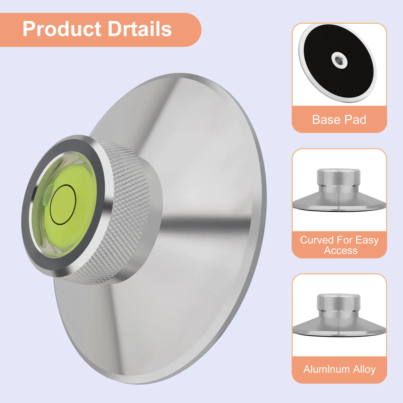 Stabilizator płyt HiFi, zacisk do gramofonu, aluminiowy obciążnik do płyt winylowych, zacisk — zdjęcie produktu 5