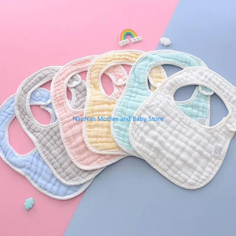 

Newborn Boy Girl Bibs Absorbent Baby Teething Bibs Feeding Bibs Soft Wipes