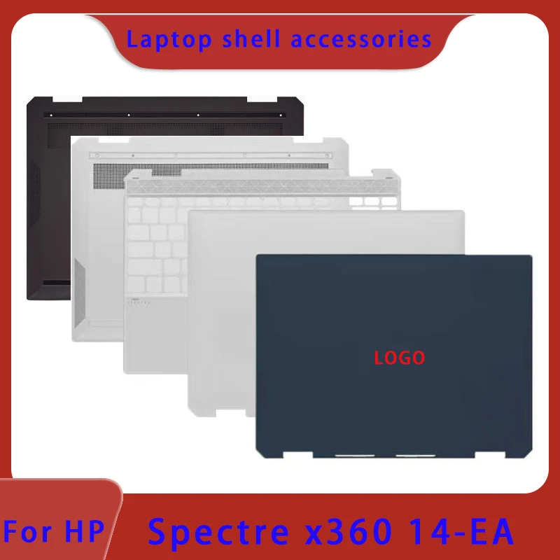 

Brand new for HP Spectre x360 14-EA laptop LCD back cover, front panel, palm rest, keyboard hinge bottom shell ABCD cover silver