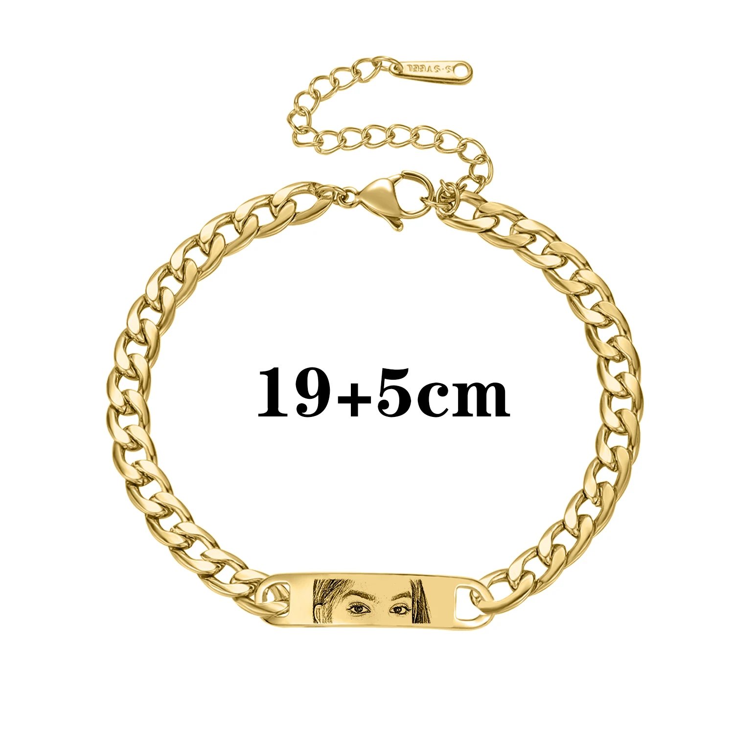 DHQH Wholesale Customized Eye Bracelet Drawing Bracelet Personalized Photo Bracelet Customized Eye Image Jewelry Couple Gift