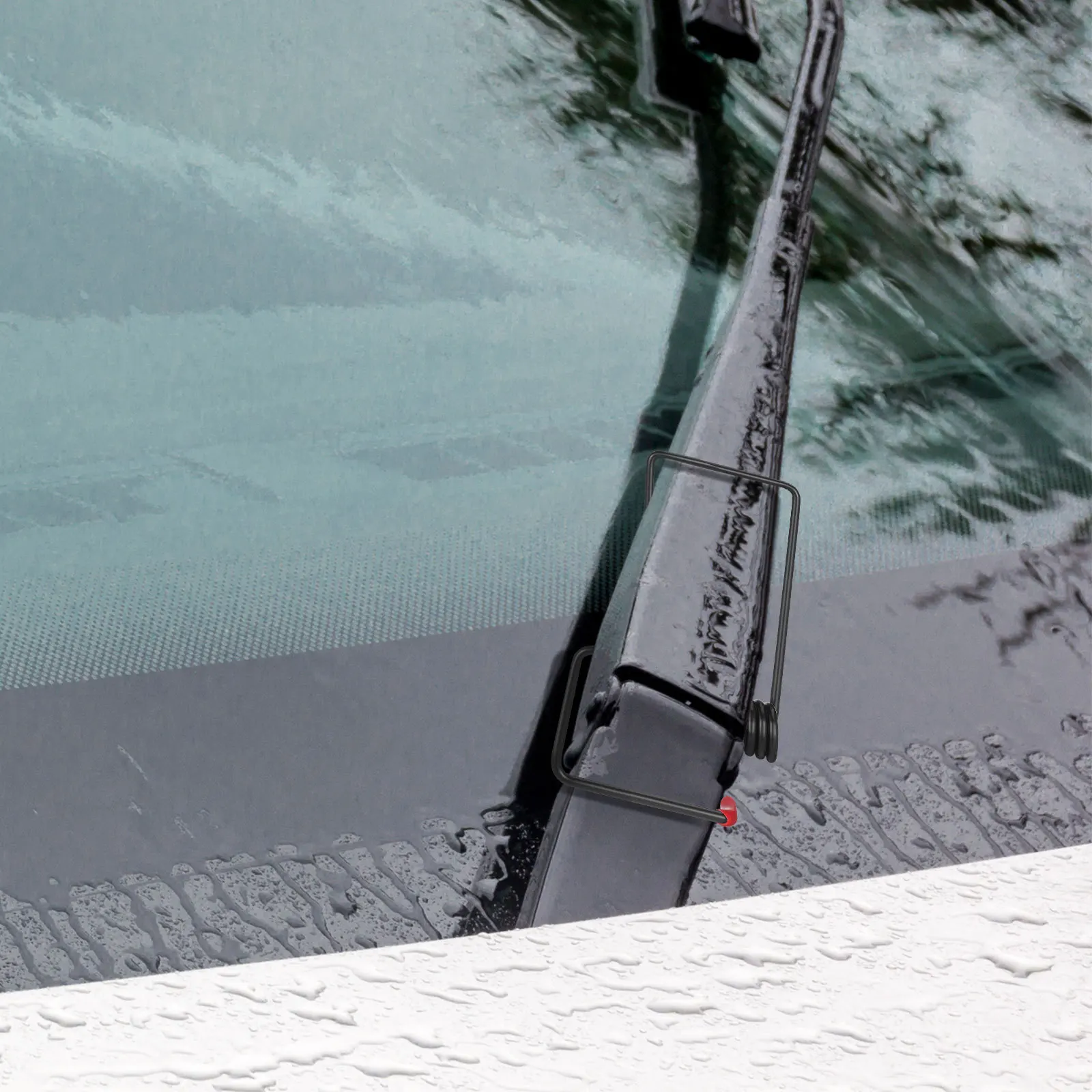 

6pcs Windshield Arm Spring Black Wiper Assist Springs For Enhanced Pressure Performance Rain Snow Wiper Blade Support