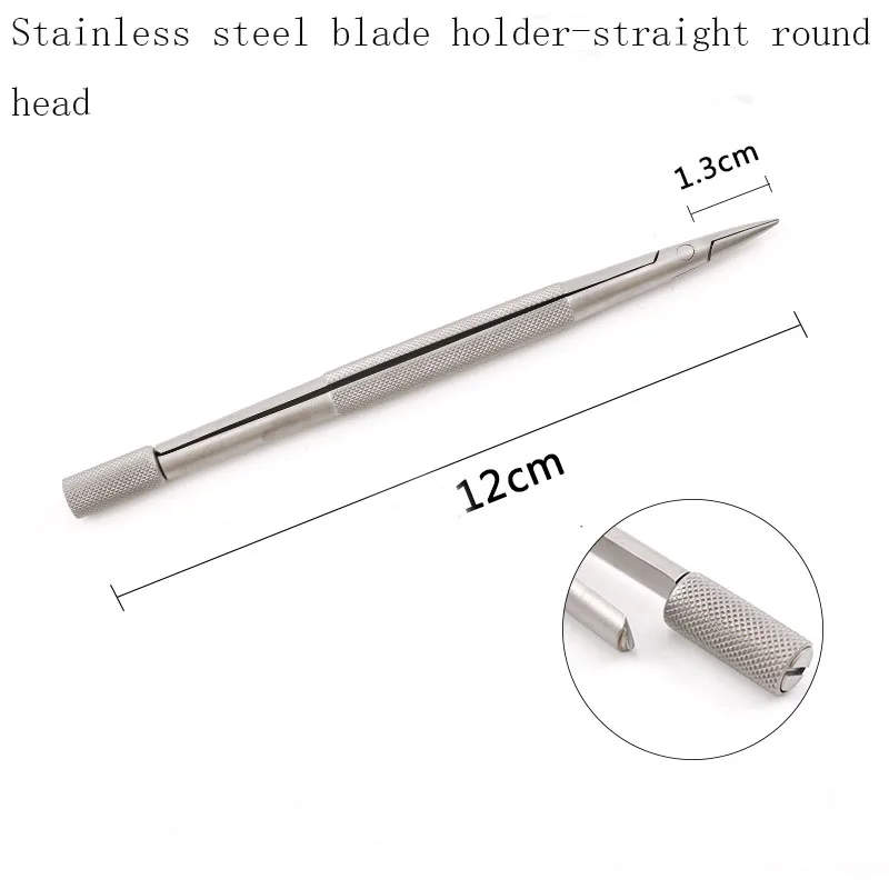 

Medical microsurgical blade holder ophthalmic surgical instrument stainless steel titanium alloy fixed blade clamp