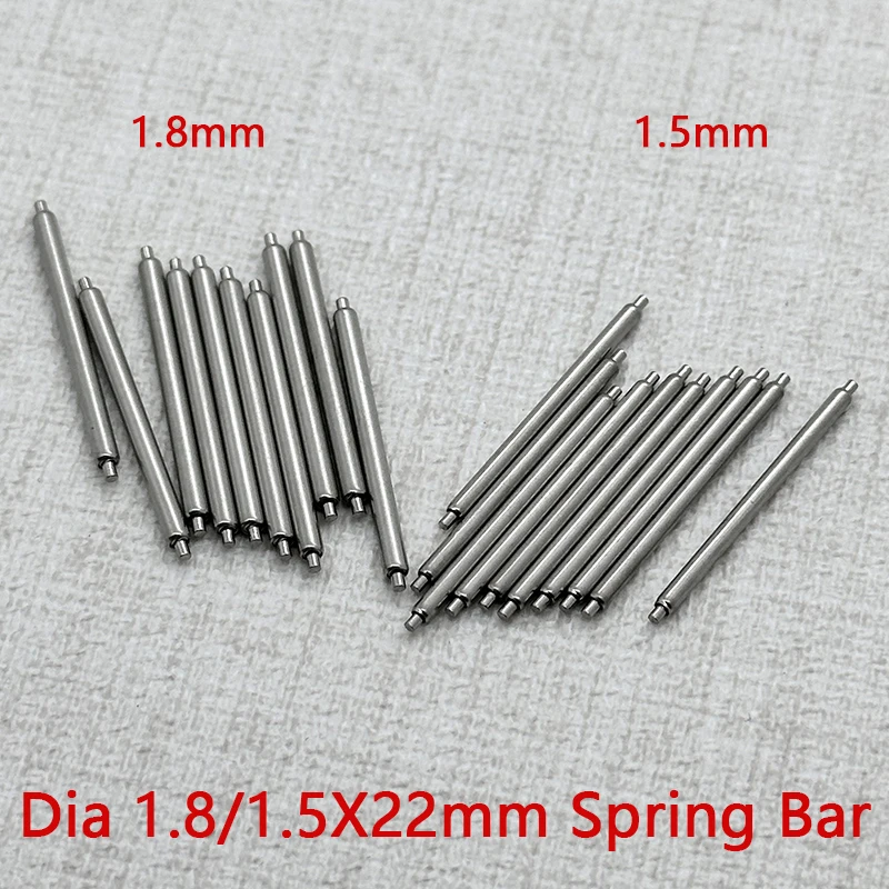 

1.5mm 1.8mm Spring Bars Unsupported Spring Bar Watch Strap Connectors Suitable For Straps 12mm–26mm Stainless Steel Connectors