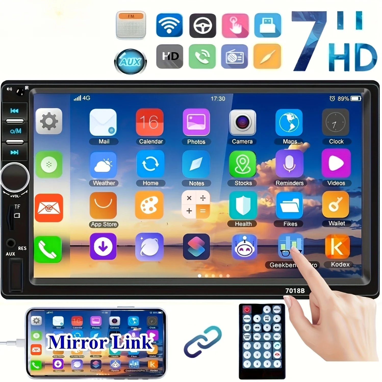 7'' Touch Car Stere… - image