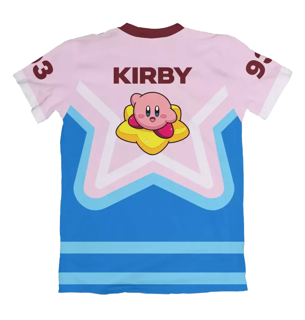 Adult and children's Kirby jerseys 3D printed T-shirts! Retro sports style, eye-catching for outings, shorts  friends