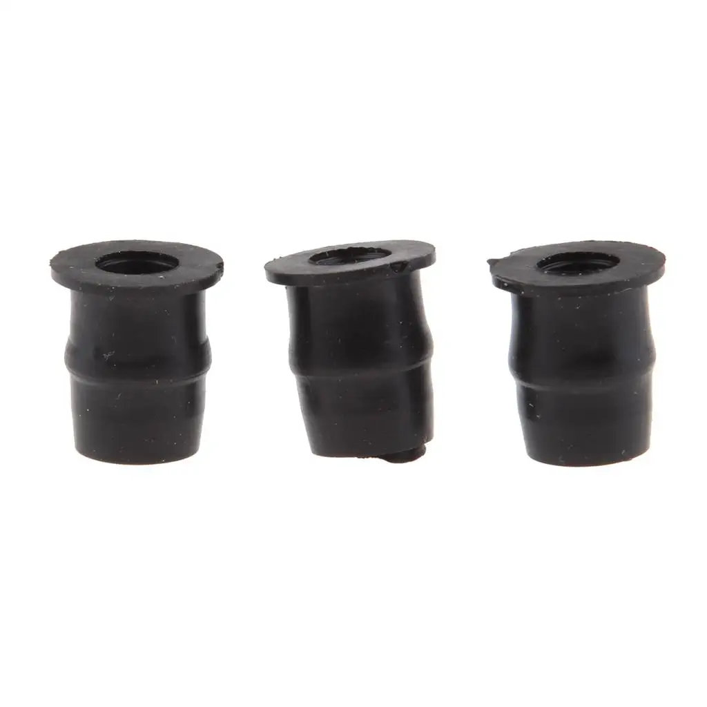 M5 Motorcycle Windscreen Rubber Well Nuts Black Flanged Sleeve Vibration Resistant Fairing Nut for Motorbike Accessories