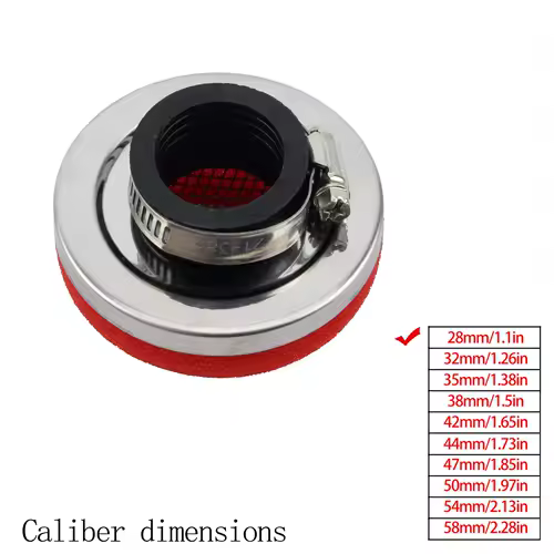 Motorcycle Air Filter Cleaner Air Filter 2 Stroke Engine Dirt Pit Bike Scooter 28/32/35/38/42/45/50/54/58MM Moto Parts - Image 20
