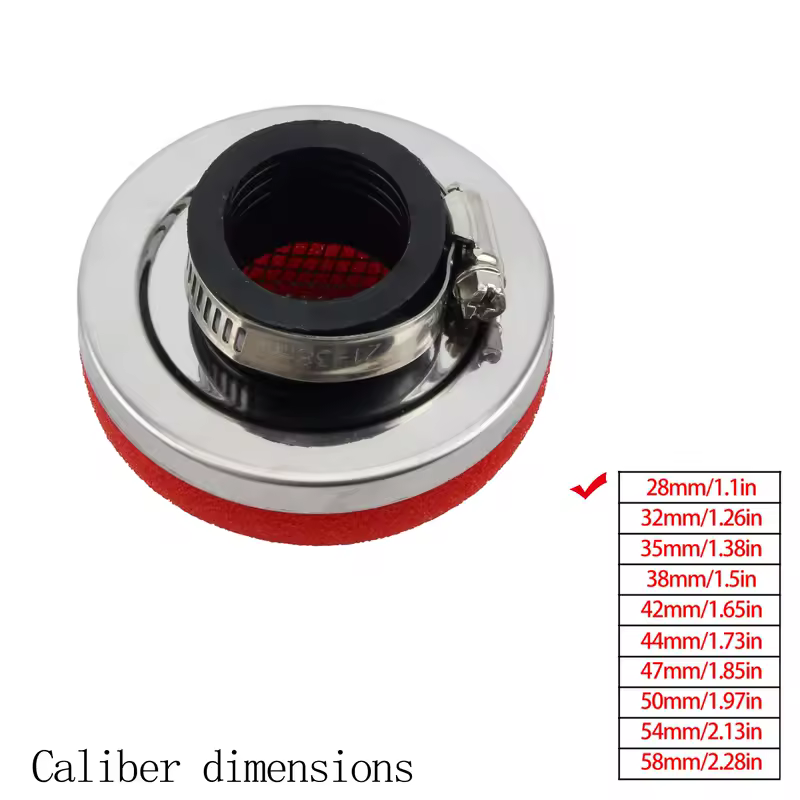 Motorcycle Air Filter Cleaner Air Filter 2 Stroke Engine Dirt Pit Bike Scooter 28/32/35/38/42/45/50/54/58MM Moto Parts - Image 20