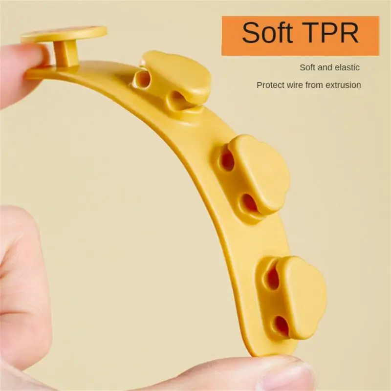 Organizador de fio de silicone para pasta, suporte de cabo firmemente multiuso, sem perfuração, sem pregos, organizador de mesa de escritório, braçadeira sem rastros