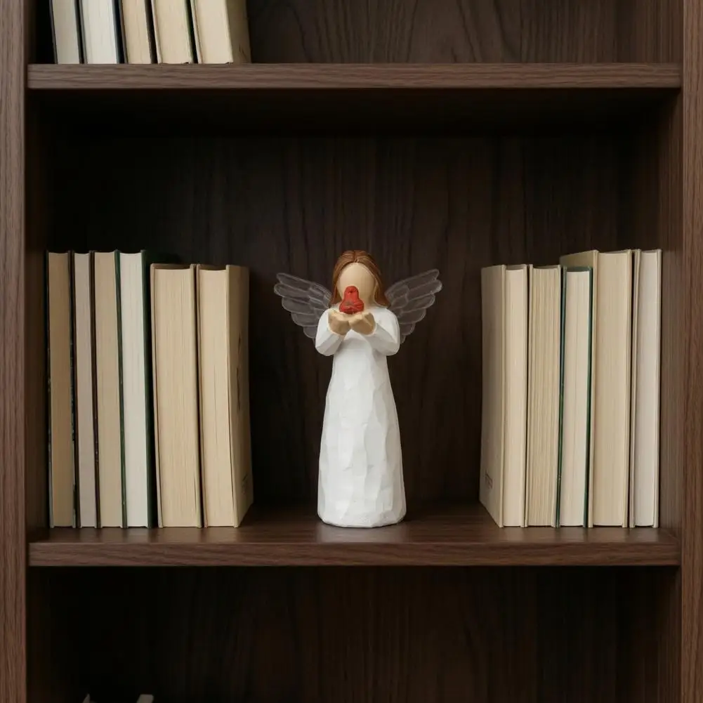 Abstract Angel Statue Resin Angel Figurine Bird Angel Figurine Resin Statue Winged Sculpture Sympathy Remembrance Gift for Loss