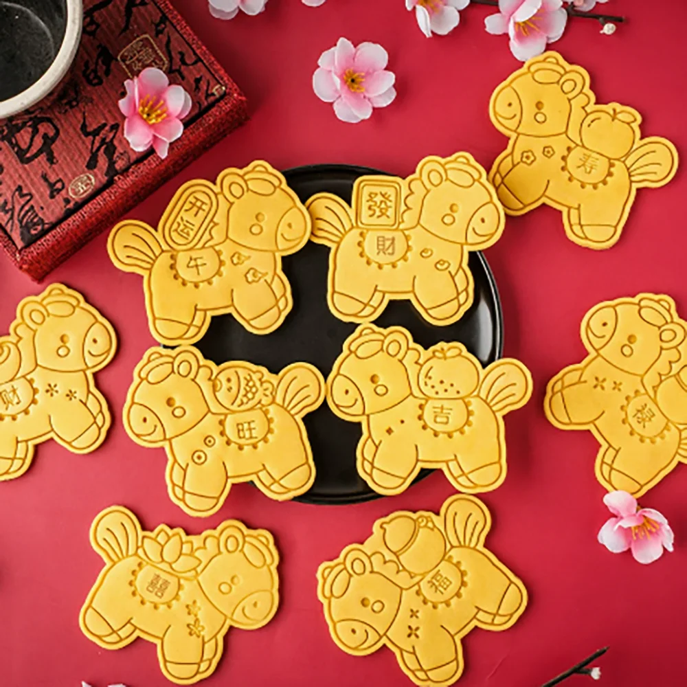 

2026 Cute Pony Cookie Cutters DIY Bakery Tools and Accessories Stampcookie Cutters