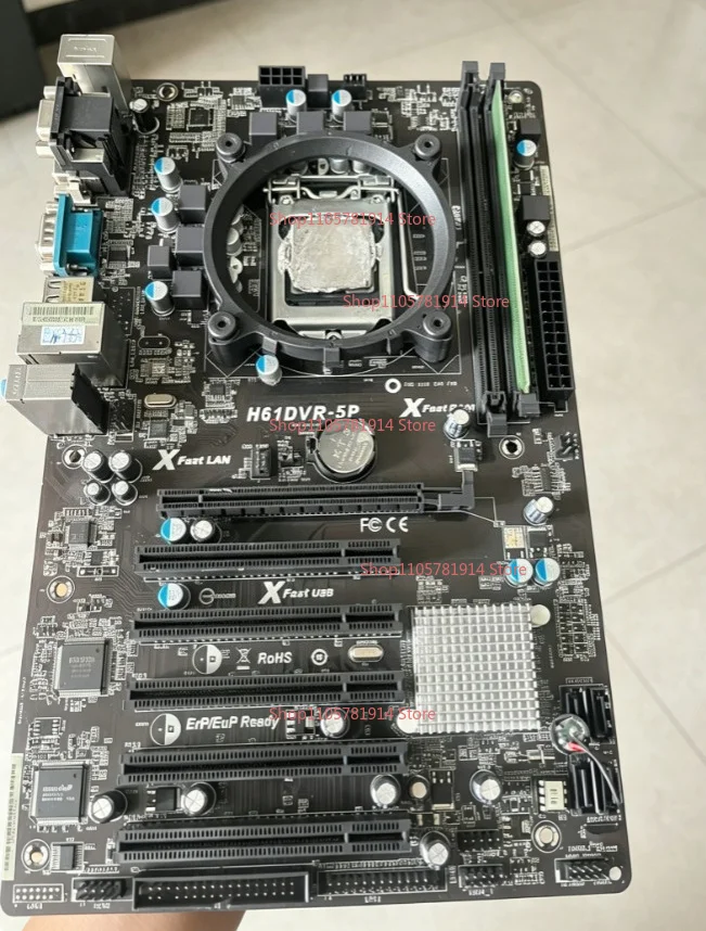 For ASROCK H61DVR-5P Main Board with CPU and Memory