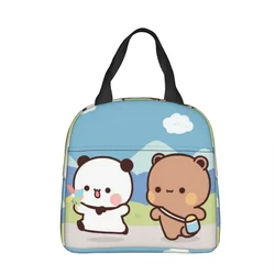 Dudu Bear And Bubu Panda Insulated Lunch Bag Cooler Bag Lunch Container Portable Tote Lunch Box Men Women Work Outdoor