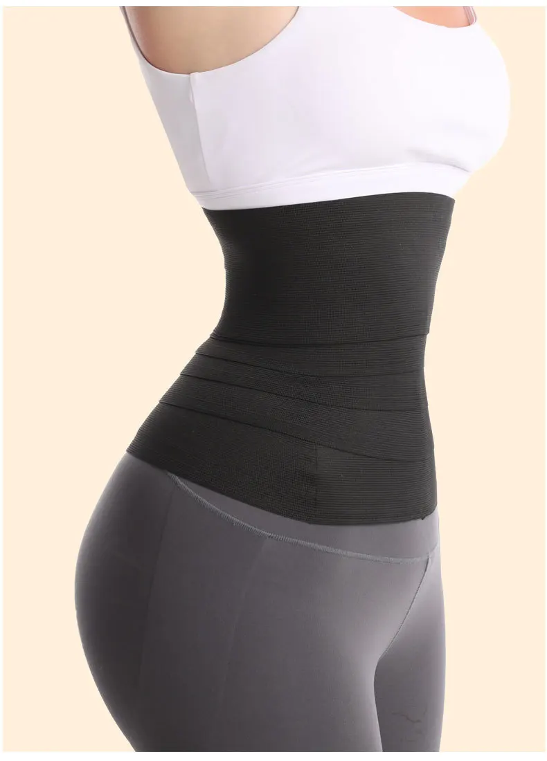 Waist Trainer for Women Waist Wraps for Stomach Snatch Me Up Bandage Tummy Body Belly Trimmer Wrap Plus Size