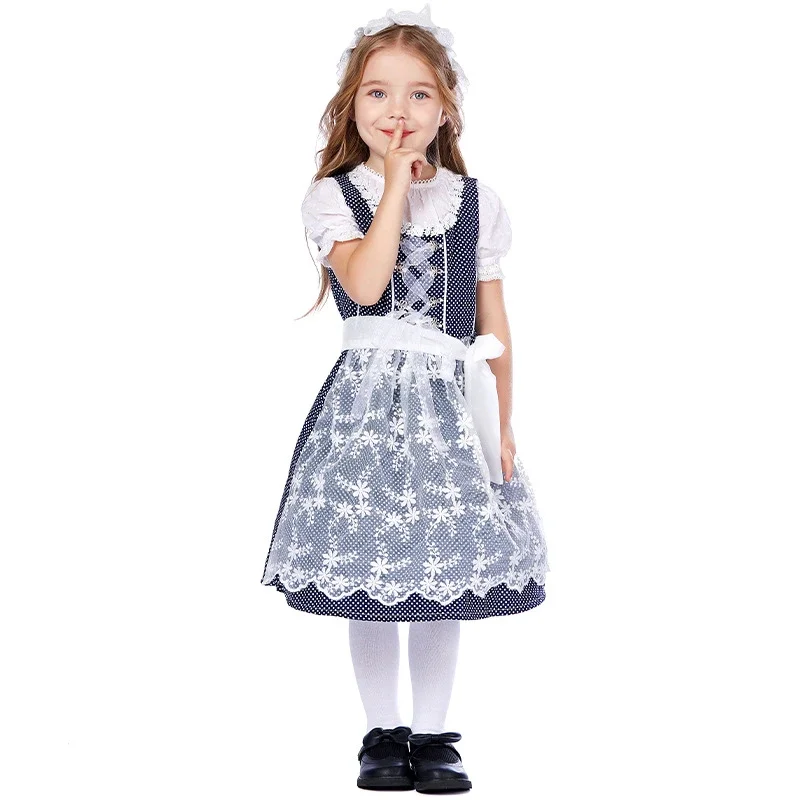 German Oktoberfest Children Costume Bavarian Fantasia Festival Party Kids Beer Girl Cospaly Dress Multiple Styles To Choose From