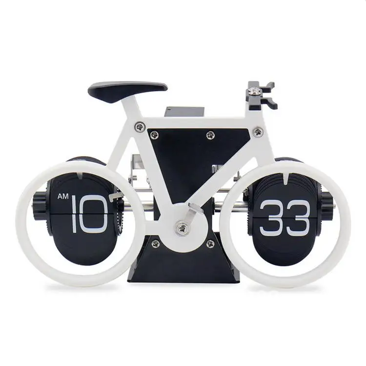 

Vintage bicycle flip clock, automatic bicycle flip clock, living room clock, commemorative gift