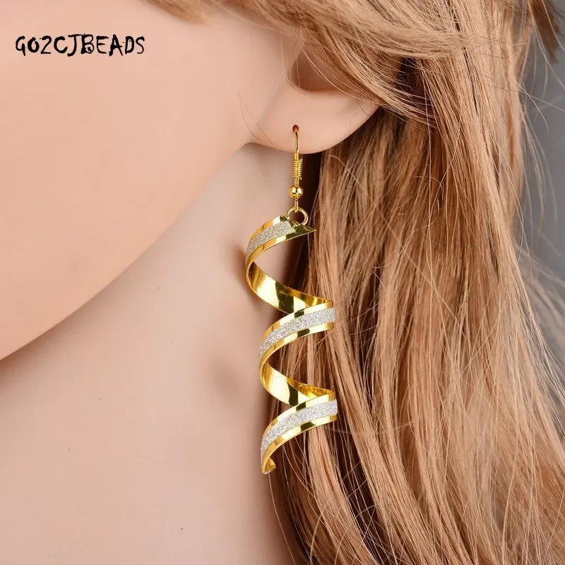 Tassel Earrings 2022 Trendy Frosted Stud Earrings Bohemia Long Earring Women Sexy Girls Jewelry Fashion Punk Metal