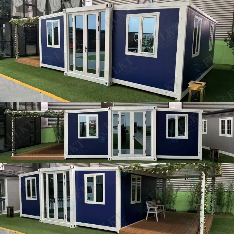 Ready-Made 20ft 40ft Expandable Folding Prefab Modern Exterior Farmhouse Villa Warehouse Outdoor Park Breathable House