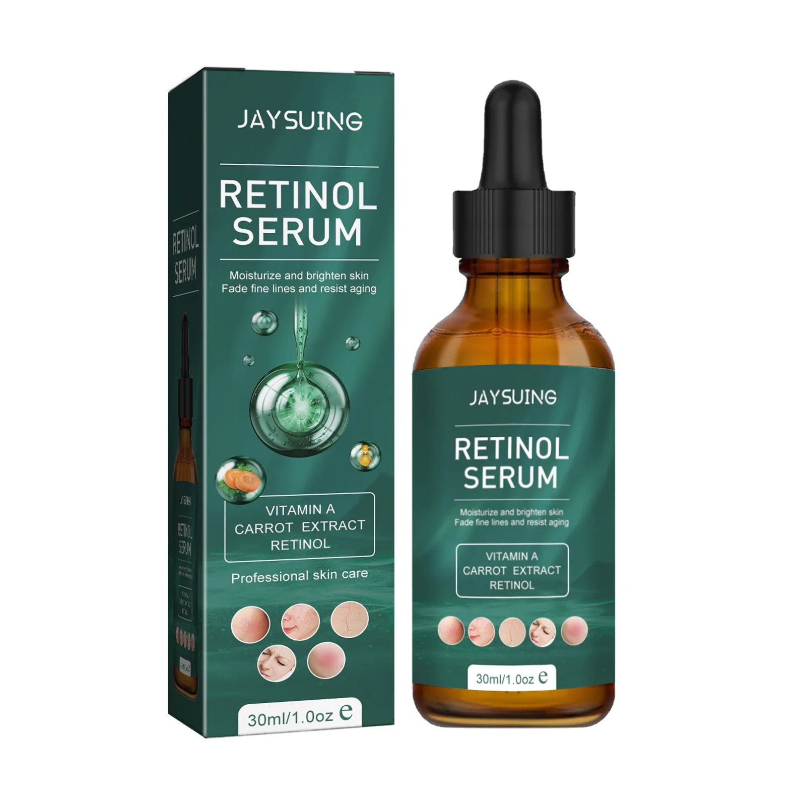 Retinol Anti Aging Serum Remove Fine Line Wrinkle Removal Pores Shrinking Improve Dullness Correct Melan-in Moisturizing Essence