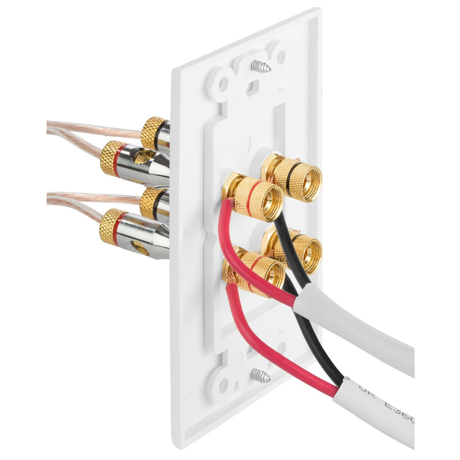 AA60-2 ชิ้นลําโพงแผ่นผนังโฮมเธียเตอร์แผ่นผนังแผงเสียง, 4 โพสต์และ 2 เสา