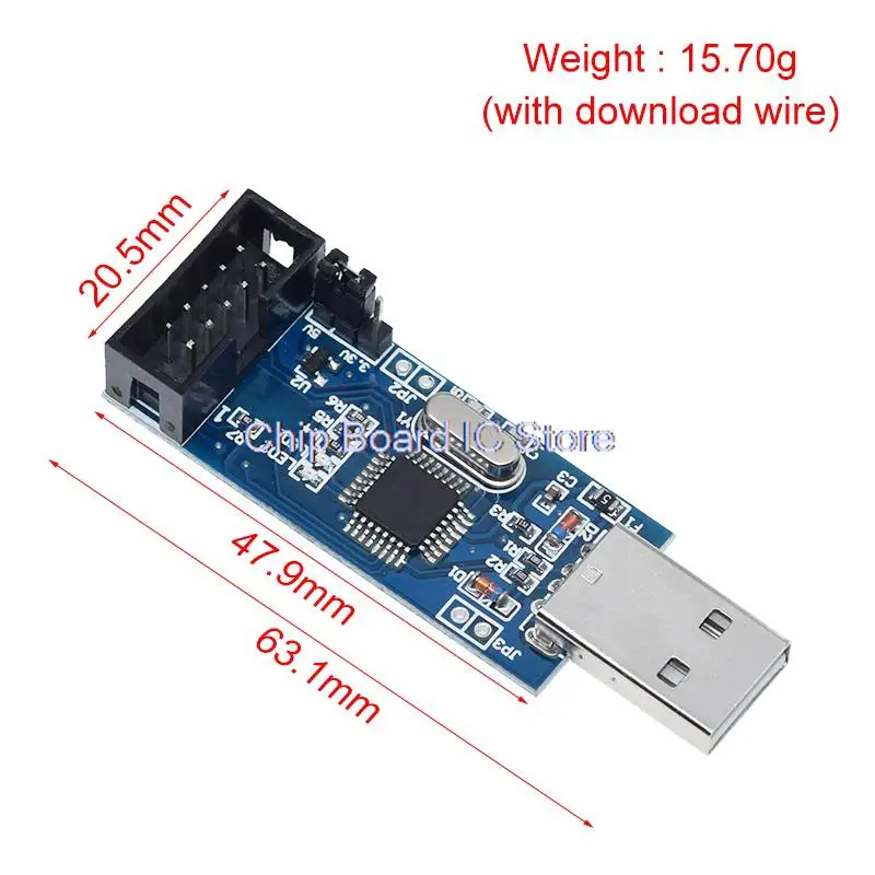 Officiële Usbasp Usbisp Avr Programmeur Usb Isp Usb Asp Atmega8 Atmega128 Ondersteuning Win7 64Board