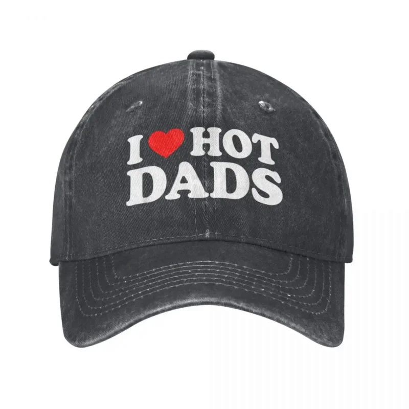 Бейсболка с надписью «I Love Hot Dads»