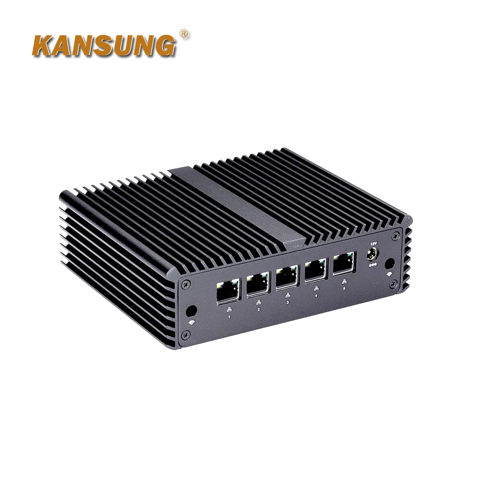 Kansung J4125 Quad Core K750G5 5*2.5G lan UHD graphics 600 router computer fanless mini pc