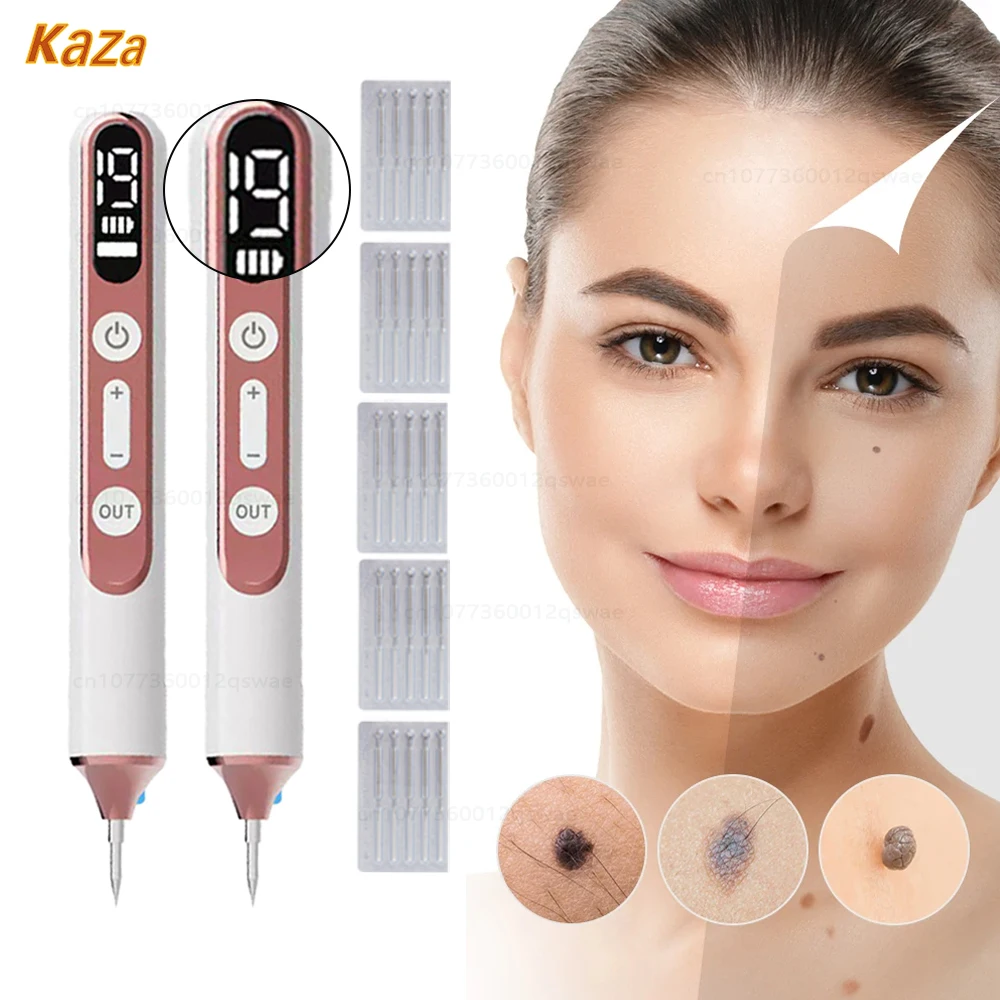 Laser Plasma Pen 19 Gear LCD Mole Removal Dark Spot Remover Skin Wart Tag Tattoo Removal Tool Body Face Skin Tag Remover