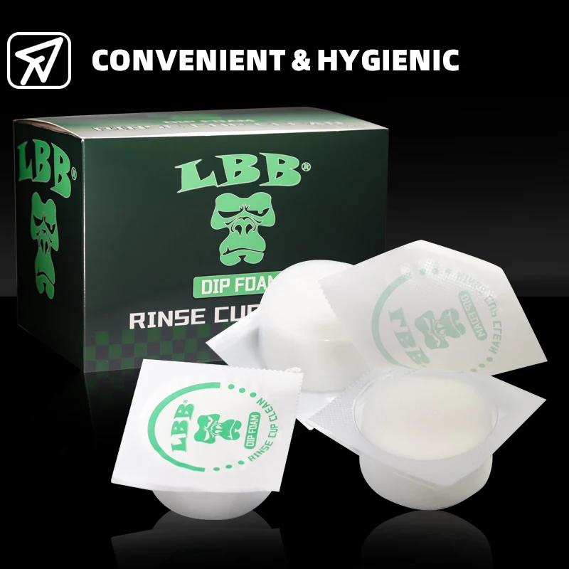 

LBB Tattoo Dip Foam Одноразовая губка для чистки игл для татуировки Картридж DipFoam Ополаскивающие колпачки Чашки Очистка игл и наконечников