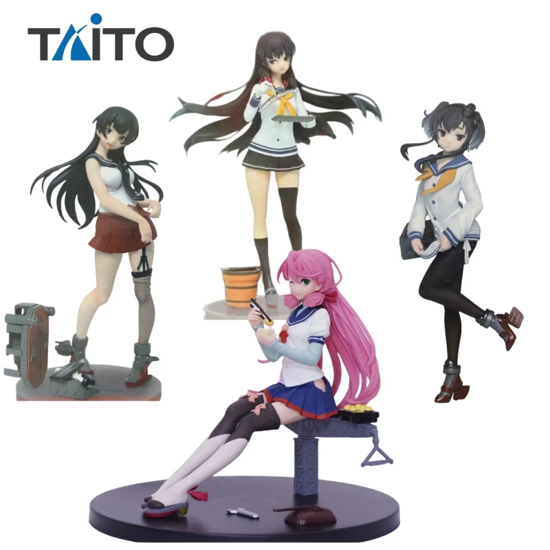 In Stock Original TAITO Collection Akashi IJN Agano Tokitsukaze Isokaze Anime Figure Birthday Present Doll Ornaments Toy Gifts