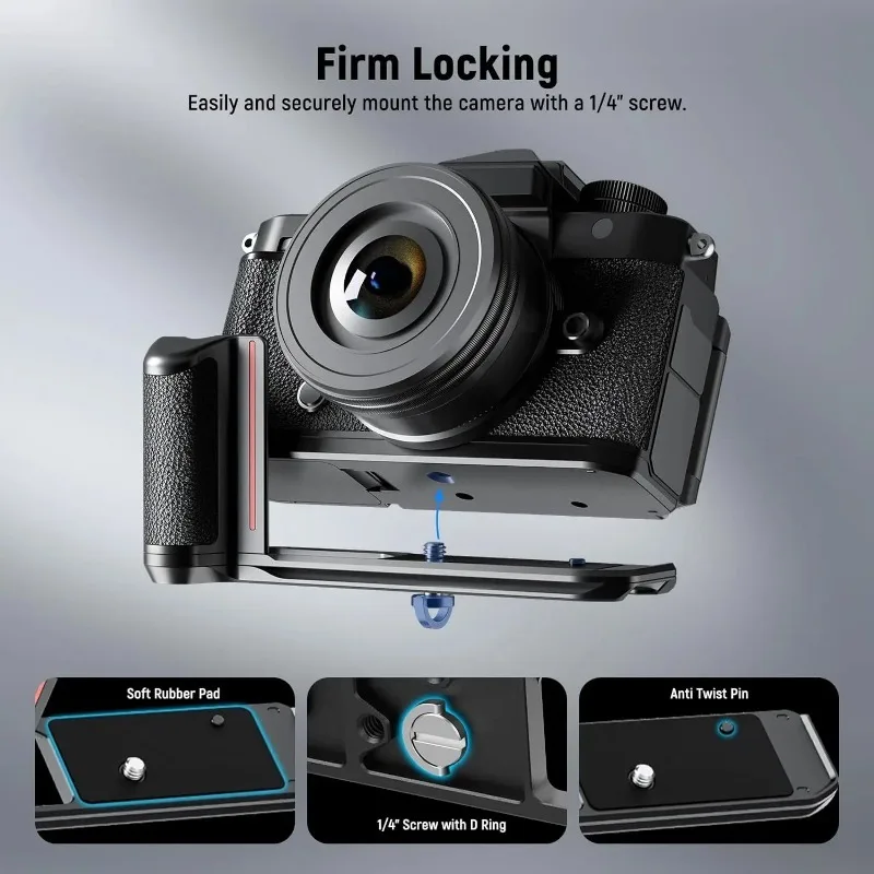 

Zf Handgrip L Shape Grip for Nikon Zf Ultra Thin Retro Formfitting Camera Mounting Baseplate