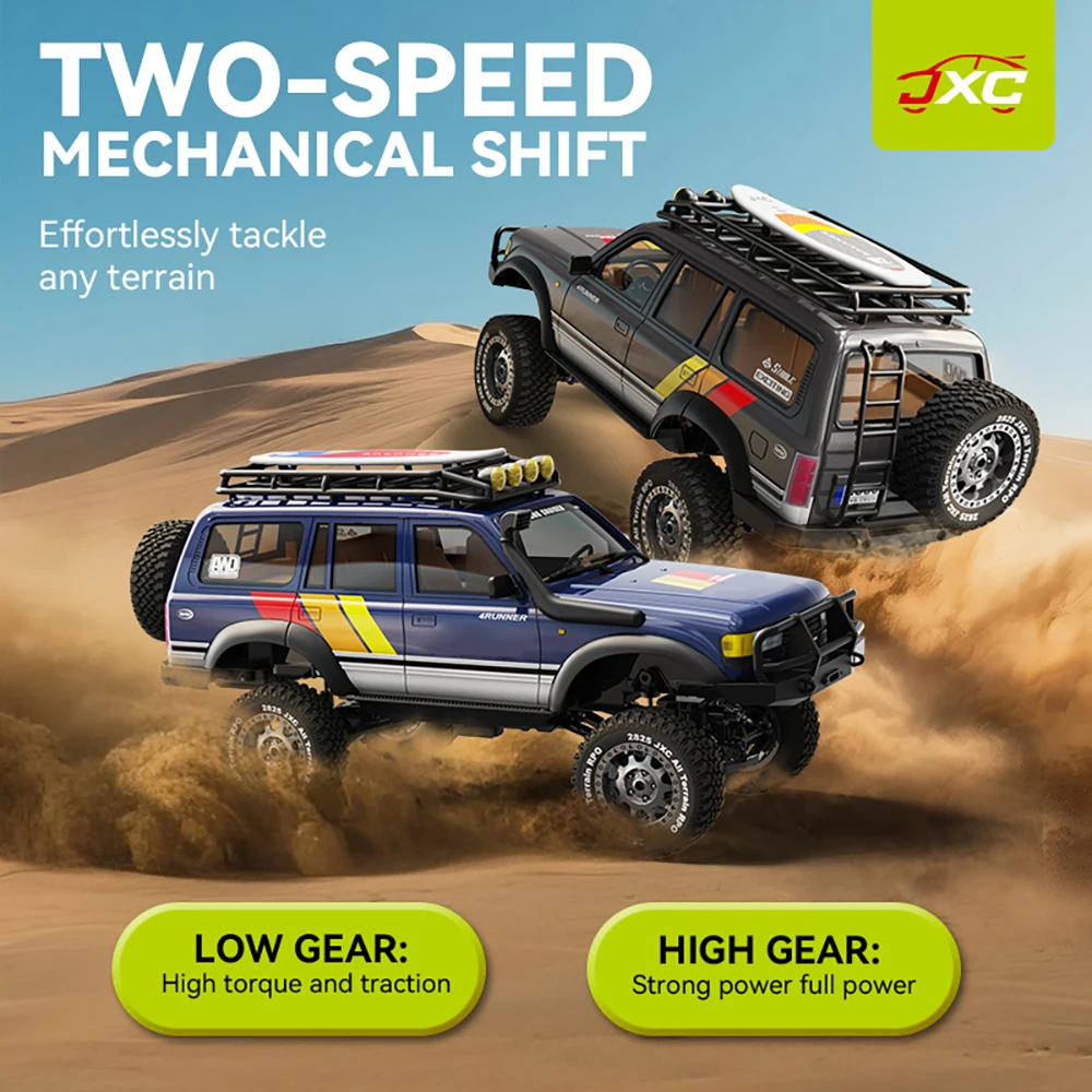 JXC 1/12 LC80 Simulation Land Cruiser 2.4GHz RTR RC Electric Remote Control Model Car Rock Crawler Adult Children's Toys