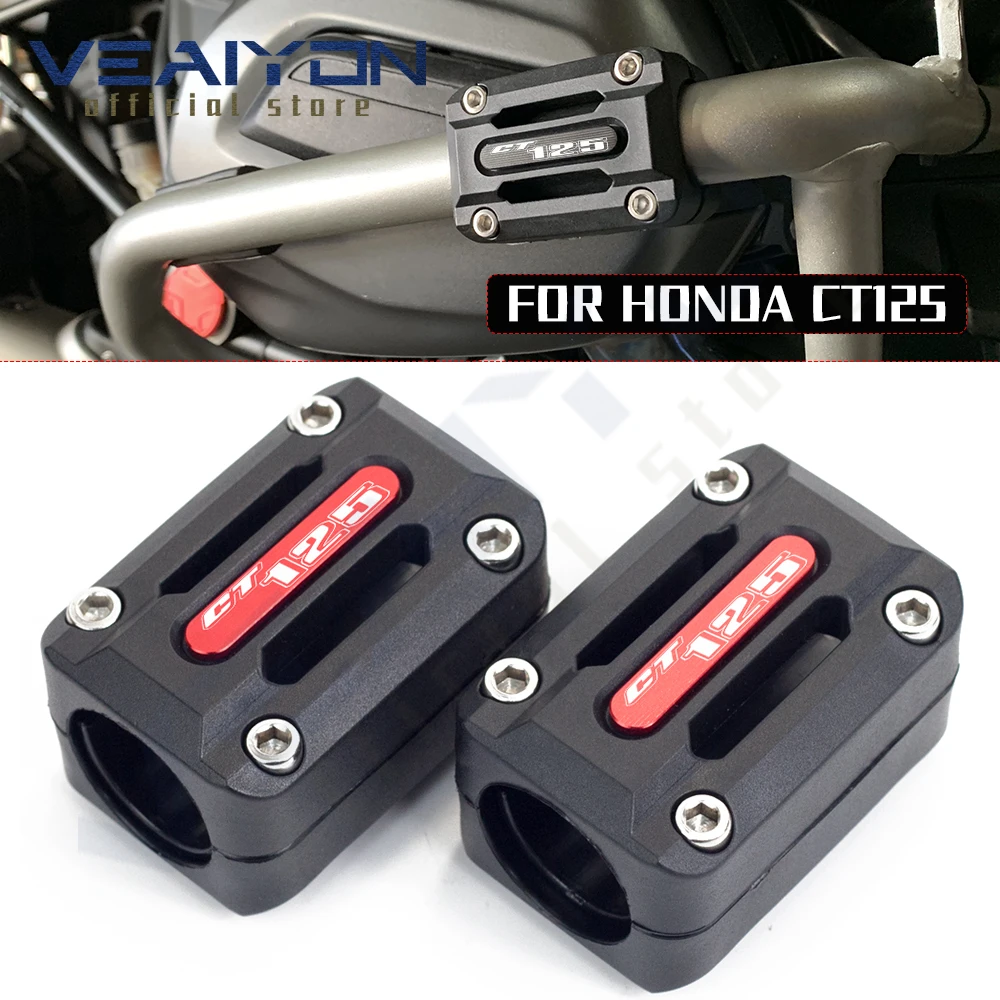 

22/25/28mm Engine Guard Bumper Protector Crash Bar Block For Honda CT125 2020 2021 2022 CT 125 Hunter Cub Motorcycle Accessories