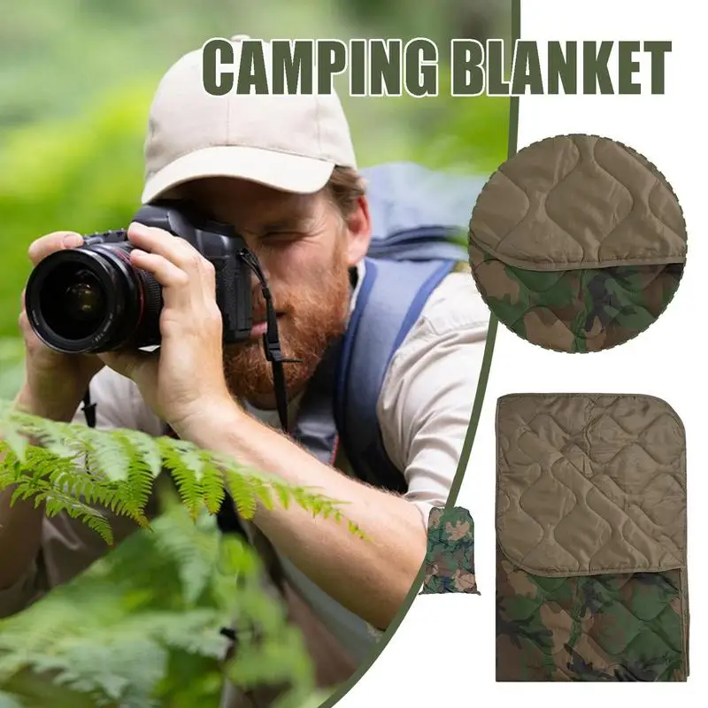 

Waterproof Camping Blanket Large Outdoor Travel Blanket Cold Weather Multifunctional Backpacking Quilt For Travel Beach Airplane