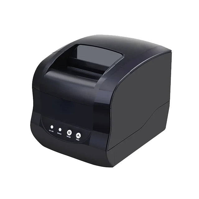 

365B Thermal Label Printer Barcode Sticker Receipt Printer Support 20-80mm 2 In 1 Print Machine