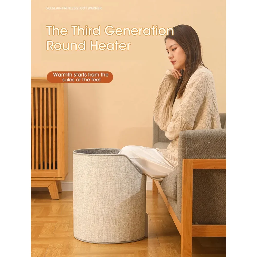 

A59Z-Electric Feet Heater Adjustable Thermostat Foot Warmer For Home Office Feet Warm Euplug