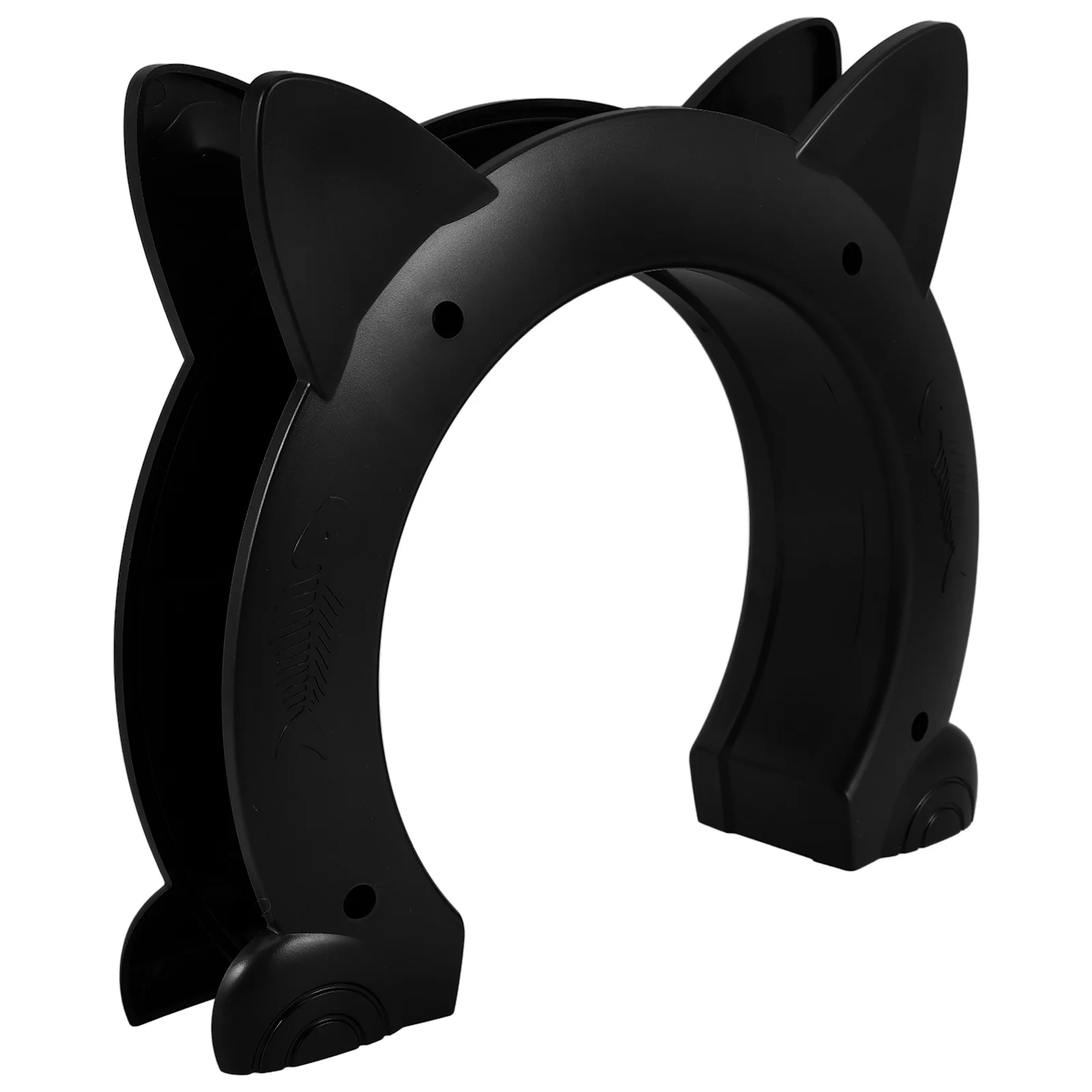 

Cute Cat Shaped Pet Door Decorative Plastic Interior Door for Cats Small Dogs Easy Decor Pet Supply