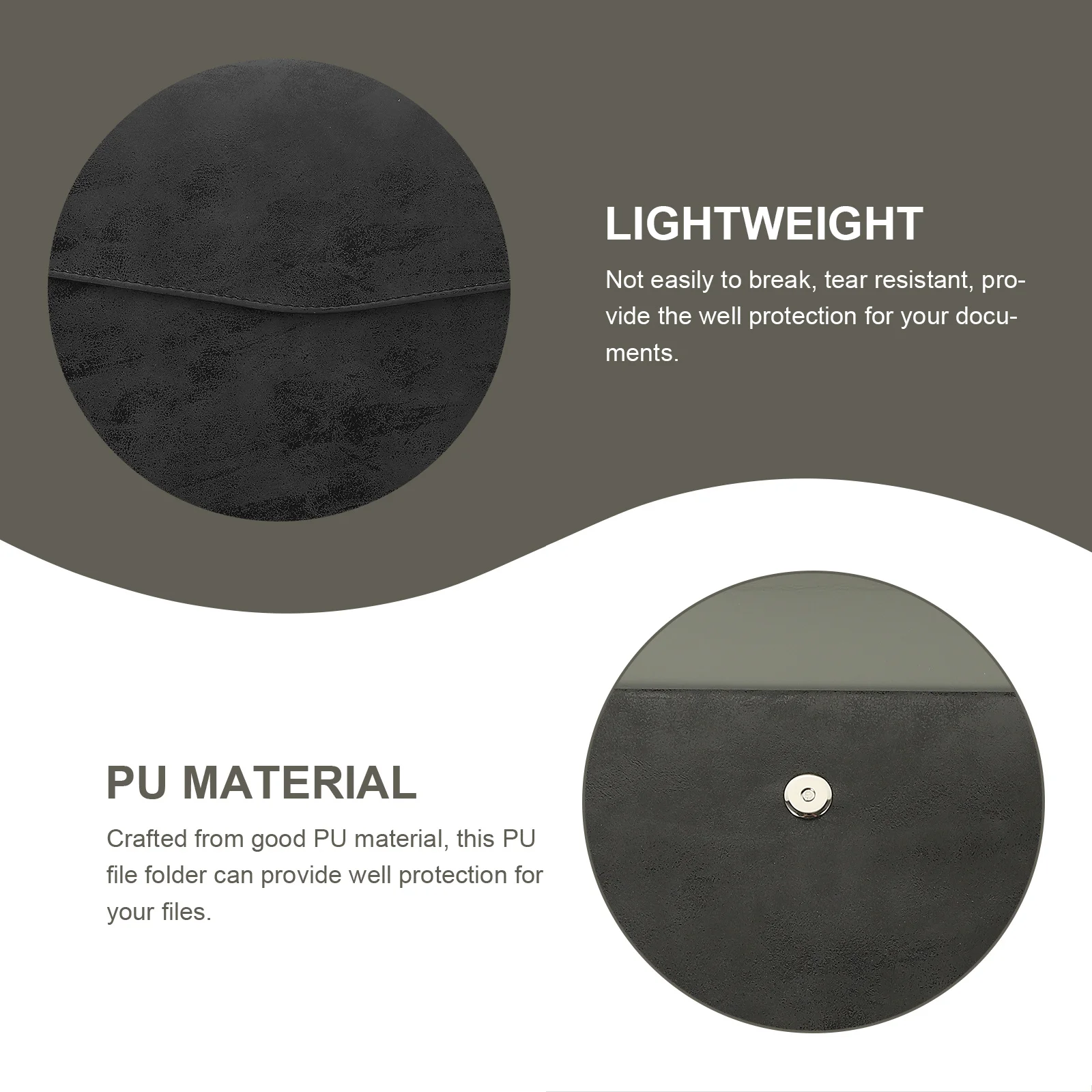 

Pu Folder Document Holder For Office School Organizer Portable Travel Folder File Storage Bag Travel File Pouch