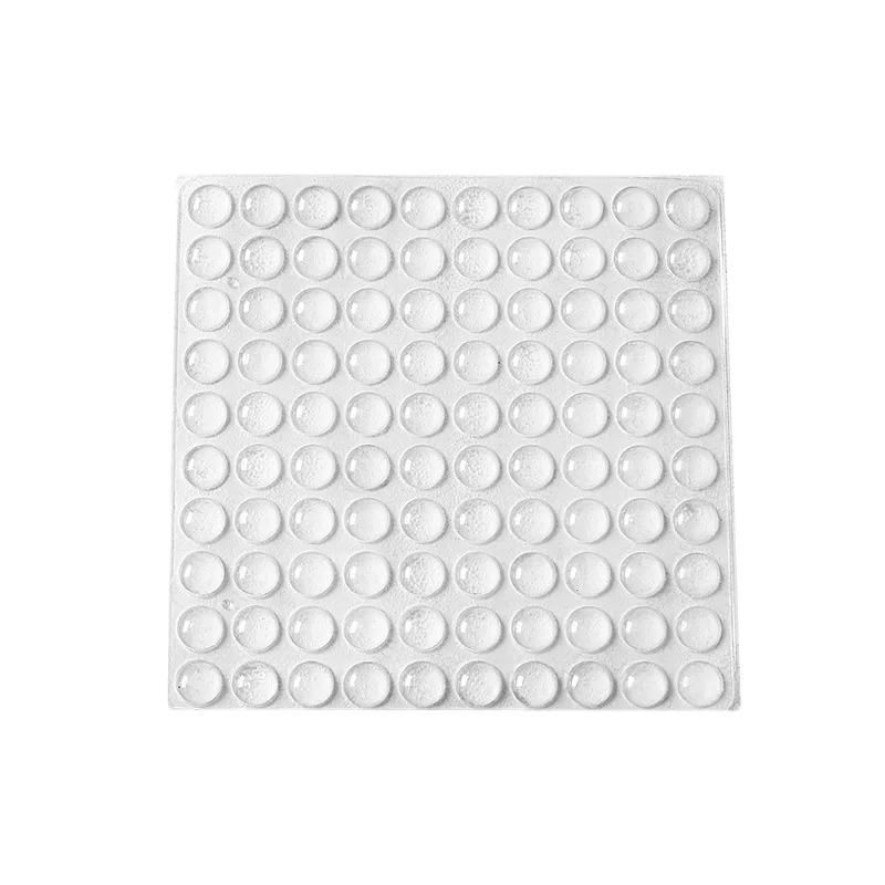 1 Stück Silikon-Kissenmatte, selbstklebende Unterlage, schwarz/transparent, Gummifüße, Schrankstopper, Stoßdämpfer, Klebekissen, Schranktürmatte
